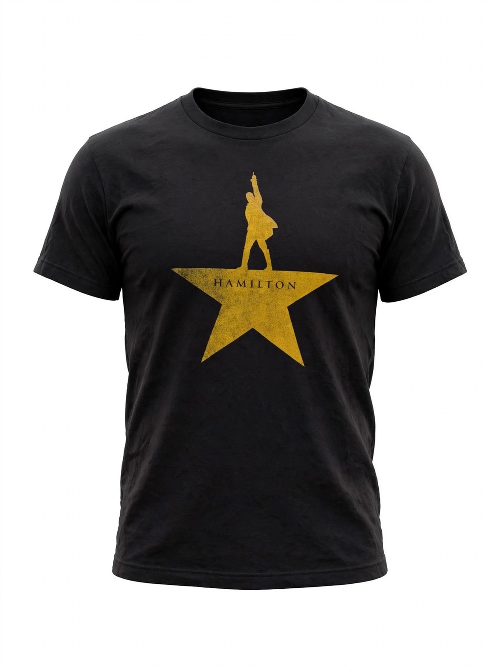 Hamilton - An American Musical - Official Broadway Merch - Gold Star Logo Tee ⭐